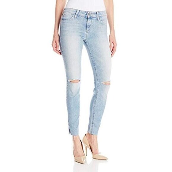 Anthropologie Joe's Jeans Skinny Jeans Flawless Icon Split distressed Light wash - Picture 3 of 16